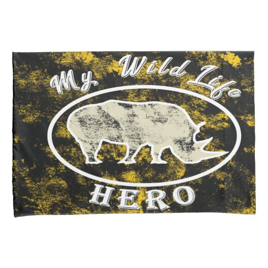 Mijn held in het wild kussensloop (Voorkant-Rechts)