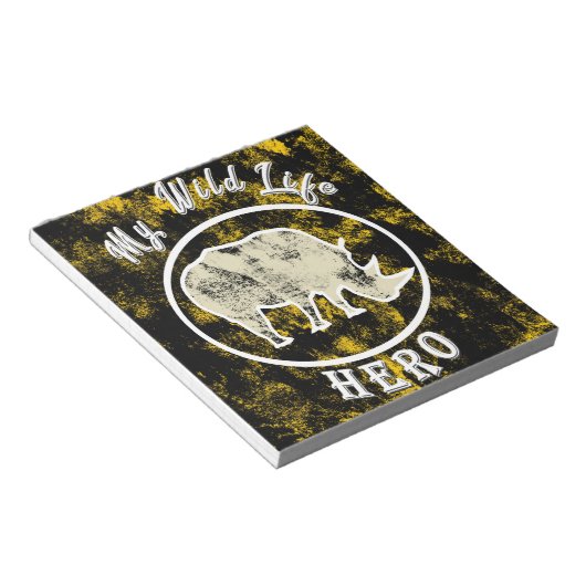 Mijn held in het wild notitieblok (Schuin)
