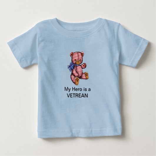 Mijn held is een VETERAN BABY T-shirt (Voorkant)