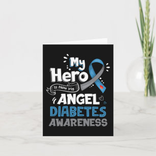 Mijn held is nu mijn Angel T1D Diabetes Awareness  Kaart
