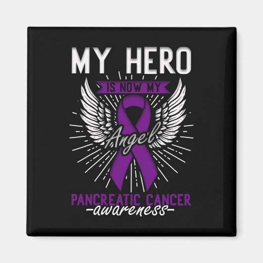 Mijn held is nu mijn engel - alvleesklier kanker w magneet (Voorkant)