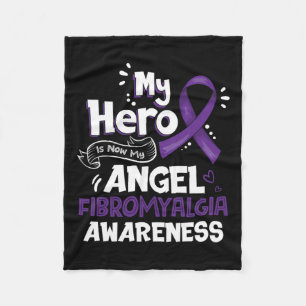 Mijn held is nu mijn engel fibromyalgie bewustzijn fleece deken