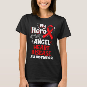 Mijn held is nu mijn engel Hartziekte bewustzijn T-shirt
