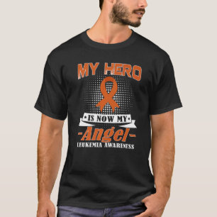 Mijn held is nu mijn engel Leukemiebewustzijn Maan T-shirt