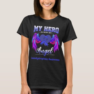 Mijn held is nu mijn engel Leukodystrofieën bewust T-shirt