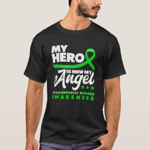 Mijn held is nu mijn engel Mitochondriale ziekte b T-shirt