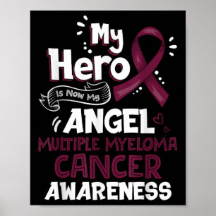 Mijn held is nu mijn engel multiple myeloma kanker poster