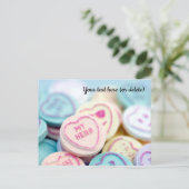 “Mijn Held” Love Heart Sweets Postcard Briefkaart (Staand voorkant)