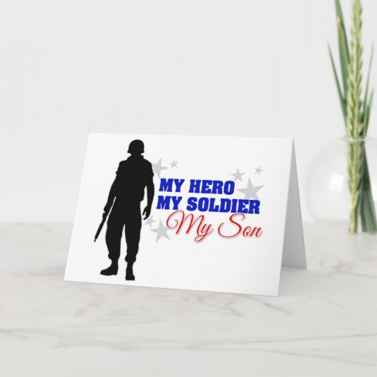 Mijn Held, Mijn Militair, Mijn Zoon Kaart (Voorkant)