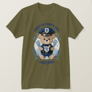 👮‍♂️💙 "Mijn held, mijn vader" – Eerste Vaderdag  T-shirt
