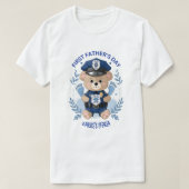 👮‍♂️💙 "Mijn held, mijn vader" – Eerste Vaderdag  T-shirt (Design voorkant)