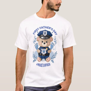 👮‍♂️💙 "Mijn held, mijn vader" – Eerste Vaderdag  T-shirt