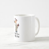 Mijn held, mijn vader - Vaderdag cadeau ontwerp Koffiemok (Voorkant rechts)