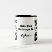 Mijn held redt levens en ik noem hem vader tweekleurige koffiemok (Center)