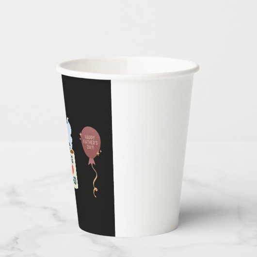 Mijn held, we houden van dag, vaderdag papieren bekers (Links)