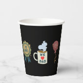 Mijn held, we houden van dag, vaderdag papieren bekers (Voorkant)