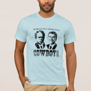 Mijn helden zijn altijd cowboys Faded.png geweest T-shirt