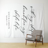 Mijn hele hart trouw achtergrond banner wandkleed (In Situ (horizontaal))