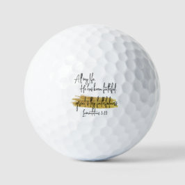 Mijn hele leven is hij trouw Christelijk geweest Golfballen