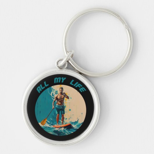 Mijn hele leven is sup paddle board surfen sleutelhanger (Voorkant)