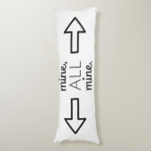 Mijn hele mijn aangepaste achtergrondkleur lichaamskussen (Voorkant Verticaal)