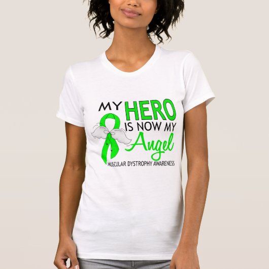 Mijn helm is mijn engel-spierdystrofie t-shirt (Voorkant)