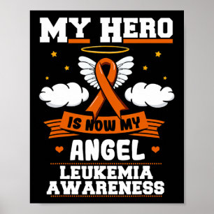 Mijn helm is nu mijn engel leukemie groene lint cl poster