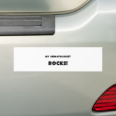 MIJN hematoloog ROCKS! Bumpersticker (Op auto)