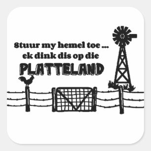 Mijn hennep... vierkante sticker