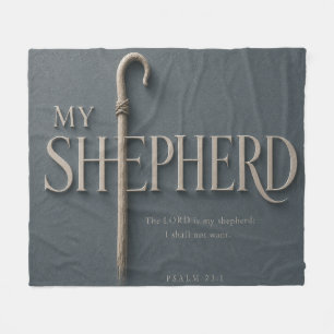 MIJN HERDER Christelijk aanmoedigingsgeschenk Fleece Deken
