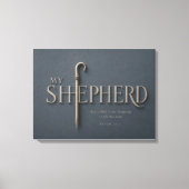MIJN HERDER | Psalm 23:1 Christelijk Canvas Afdruk (Voorkant)