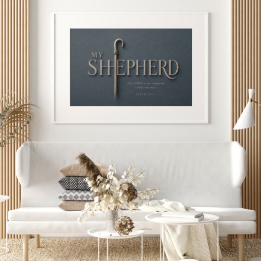 MIJN HERDER | Psalm 23:1 Christelijk Poster