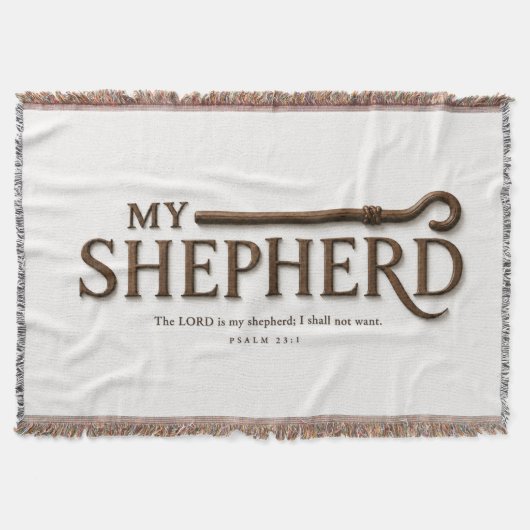 MIJN HERDER | Pure White | Psalm 23:1 Deken (Voorkant)