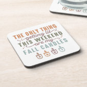 Mijn Herfst kaarsen halen Bier Onderzetter (Linkerzijde)