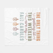 Mijn Herfst kaarsen halen Fleece Deken (Voorkant (Horizontaal))