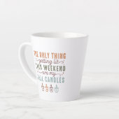 Mijn Herfst kaarsen halen Latte Mok (Linkerhoek)