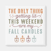 Mijn Herfst kaarsen halen Magneet (Voorkant)