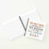 Mijn Herfst kaarsen halen Notitieboek (Binnen)