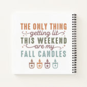 Mijn Herfst kaarsen halen Notitieboek (Achterkant)