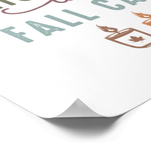 Mijn Herfst kaarsen halen Poster (Hoek)