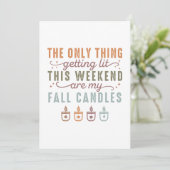 Mijn herfstkaarsen aansteken kaart (Staand voorkant)