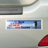 Mijn Hero Bumpersticker (Op auto)