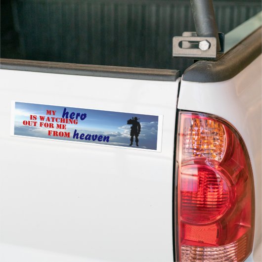 Mijn Hero Bumpersticker (Op Truck)