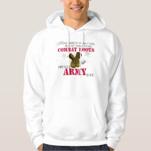 Mijn Hero draagt Combat Boots - Legervrouw Hoodie