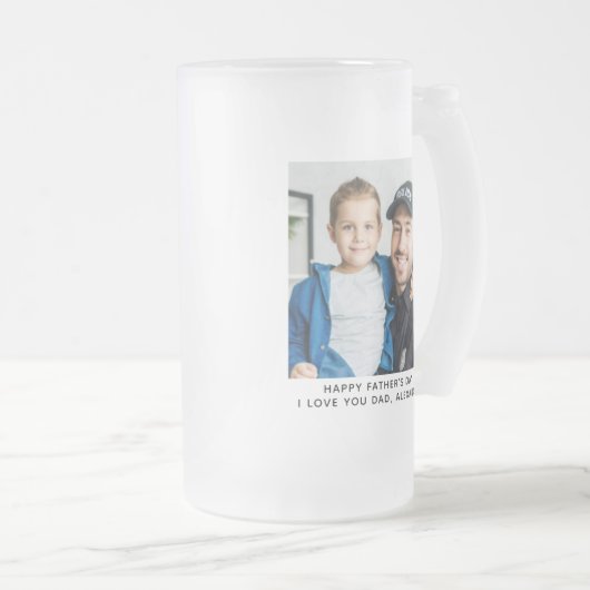 Mijn Hero draagt een badge-politievader Matglas Bierpul (Voorkant rechts)