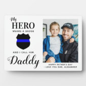Mijn Hero draagt een foto van de vaders van een ba Fotoplaat (voorkant)