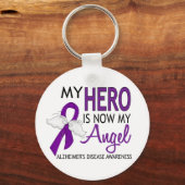 Mijn Hero is de ziekte van Mijn Angel Alzheimer Sleutelhanger (Voorkant)