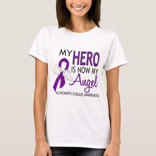 Mijn Hero is de ziekte van Mijn Angel Alzheimer T-shirt (Voorkant)