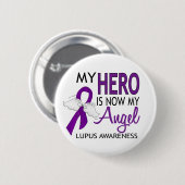 Mijn Hero is mijn Angel Lupus Ronde Button 5,7 Cm (Voorkant /achterkant)