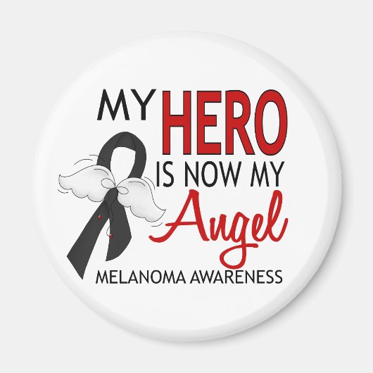 Mijn Hero is mijn Angel Melanoma Magneet (Voorkant)
